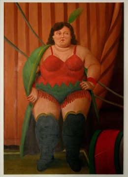 Fernando Botero Painting - circus woman 108 Fernando Botero